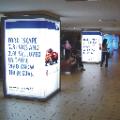 Strass Media:Back-lit columns at Mid Valley