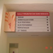 Dimensi Baru: Class room directioanl sign